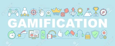Gamification word concepts banner