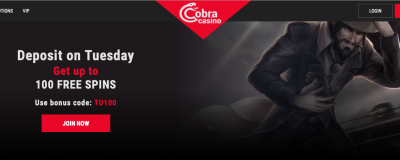 Cobra Casino Bonus