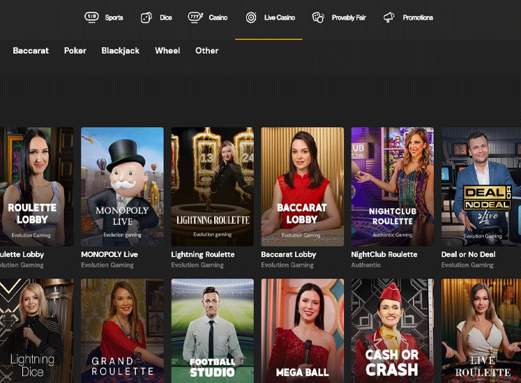 FortuneJack Casino Live Games