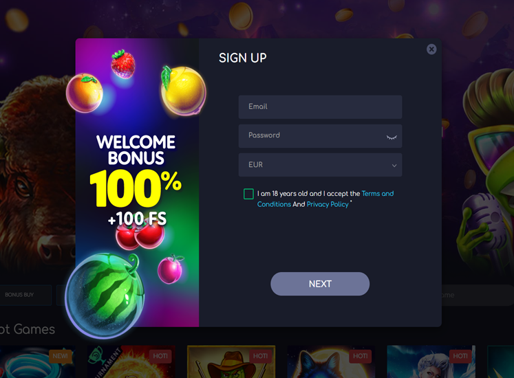 WildTornado Casino Registration