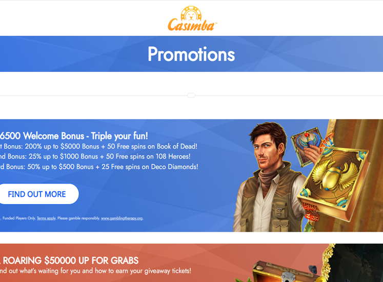 Casimbo Casino Promotions