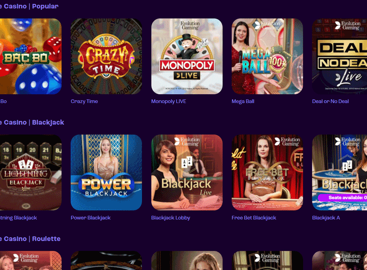 Wheelz Casino Live Casino