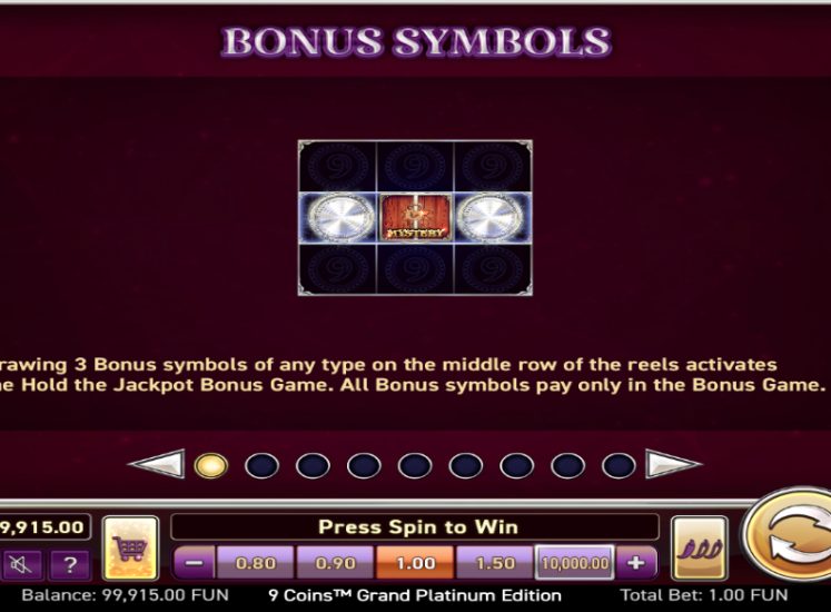 9 Coins Grand Platinum Edition Slot