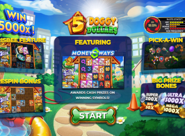 5 Doggy Dollars Slot Bonus Features