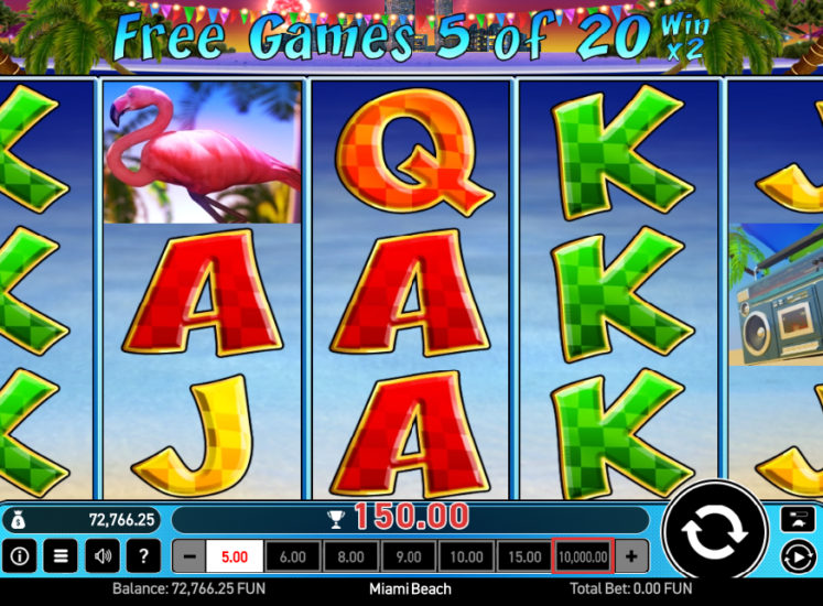 Miami Beach Slot Free Spins Feature