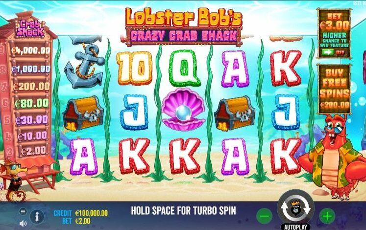 Lobster Bob's Crazy Crab Shack Slot