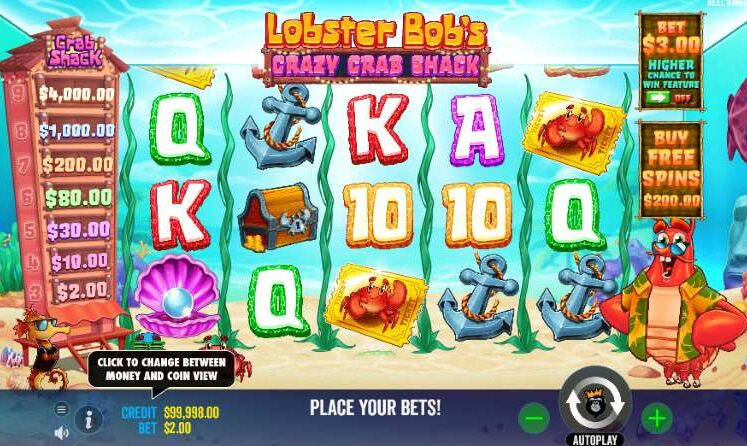 Lobster Bob's Crazy Crab Shack Slot