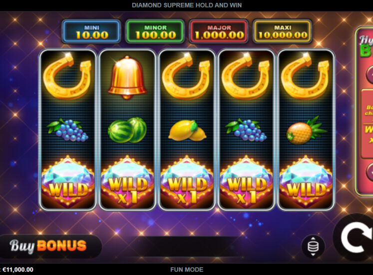 Diamond Supreme Hold and Win Slot Base Game