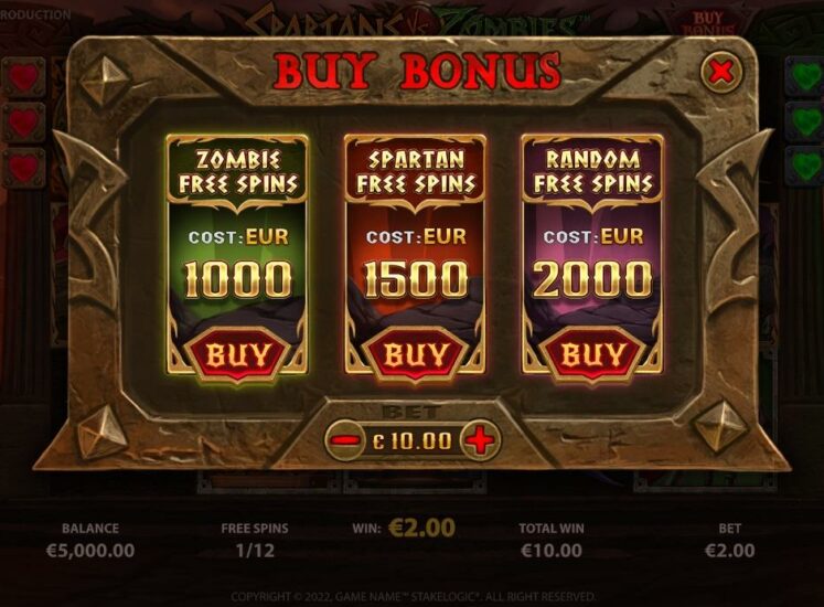 Spartans vs. Zombies Multipays Slot