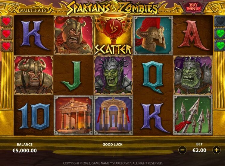 Spartans vs. Zombies Multipays Slot