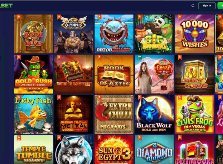 Zotabet Casino Slots Section