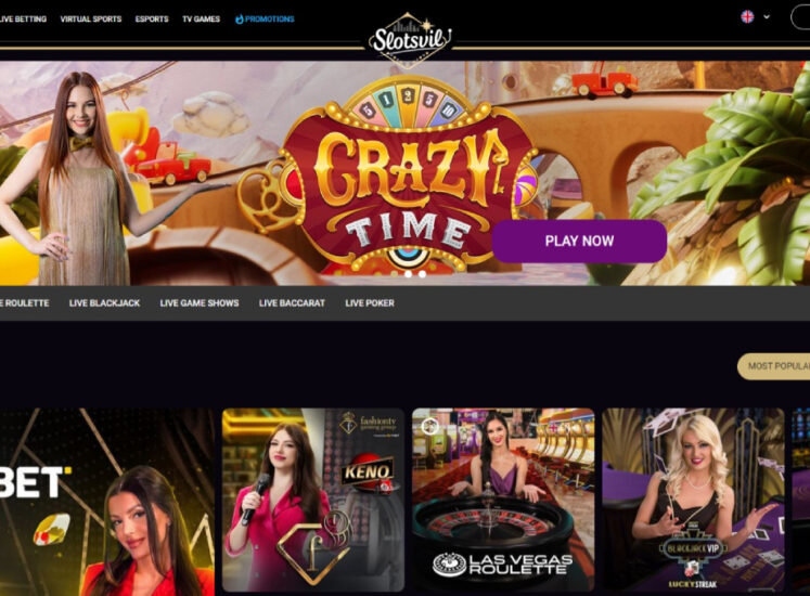 SlotsVil Casino Live Casino Section