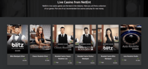 NetEnt Live Dealer Casinos